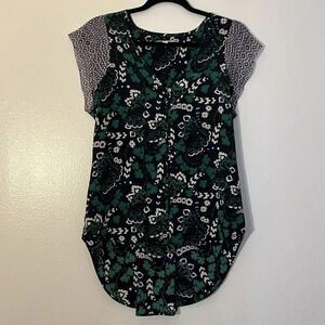 Veronica Beard | Willow silk cap sleeve shirt top blouse Floral women’s size 8